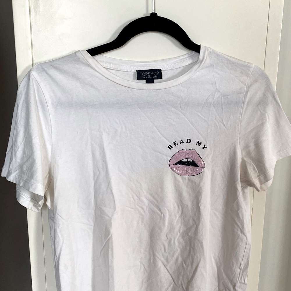 Top shop Read my Lips Top